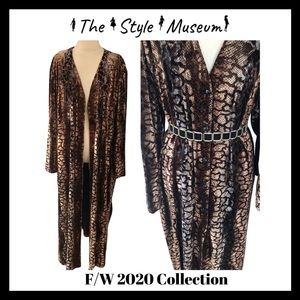 Vintage Snakeskin Duster Dress